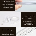 2 m LED-Körpersensor, flexibler Lichtstreifen, intelligenter Sensor, USB-Lichtstreifen – Bild 5