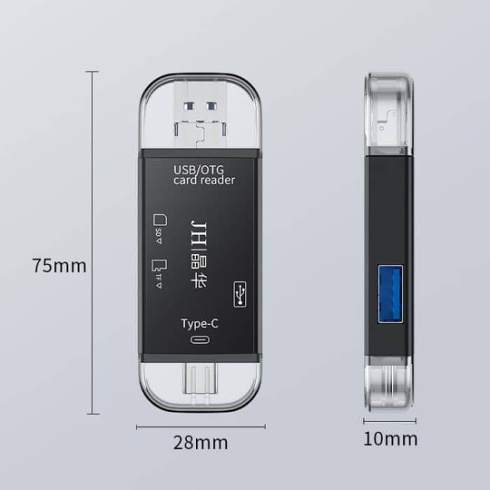 JINGHUA USB2.0 Multifunktions-Kartenleser SD/TF Dual Card Slot Handy Computer Kartenleser – Bild 2