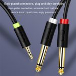 JINGHUA 3,5-mm-auf-Dual-6,5-mm-Audiokabel 1-in-2-Zweikanal-Mixer-Verstärker-Audiokabel, 0.5m, 1.5m, 3m, 5m, 10m – Bild 5