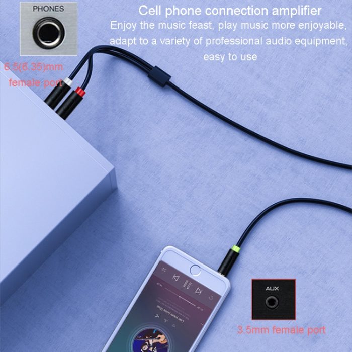 JINGHUA 3,5-mm-auf-Dual-6,5-mm-Audiokabel 1-in-2-Zweikanal-Mixer-Verstärker-Audiokabel, 0.5m, 1.5m, 3m, 5m, 10m – Bild 7