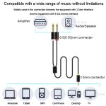 JINGHUA 3,5-mm-auf-Dual-6,5-mm-Audiokabel 1-in-2-Zweikanal-Mixer-Verstärker-Audiokabel, 0.5m, 1.5m, 3m, 5m, 10m – Bild 9