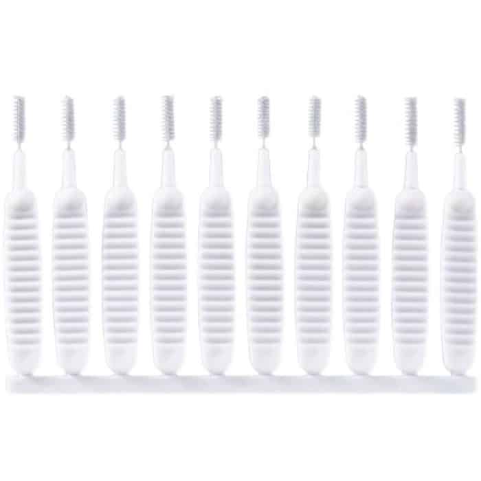 TBD0604298401A.jpg 10 Stück/Packung, multifunktionale Duschloch-Reinigungsbürste, Anti-Blockier-Badewannen-Wasserhahn-Waschwerkzeug – Bild 1