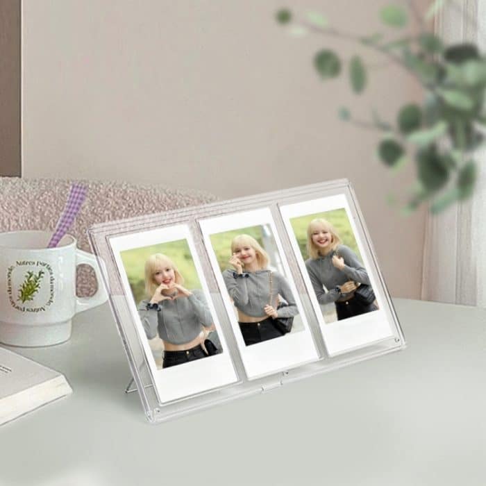 Für Polaroid Mini Vertical Three-Square PC Transparenter Bilderrahmen – Bild 1