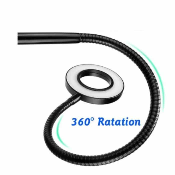 Selfie-Ringlicht mit Handyhalter, 360 drehbare flexible Arme für Live-Stream, 4 Inch, 6 Inch, 8 Inch – Bild 5