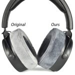 1 Paar für Beyerdynamic DT700 Prox DT900 Prox Kopfhörerabdeckungen, Gray Thick Flannel, Gray Original Thick Flannel, Titanium Color Football Net, Head Beam – Bild 3