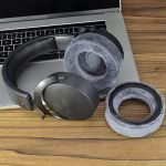 1 Paar für Beyerdynamic DT700 Prox DT900 Prox Kopfhörerabdeckungen, Gray Thick Flannel, Gray Original Thick Flannel, Titanium Color Football Net, Head Beam – Bild 5