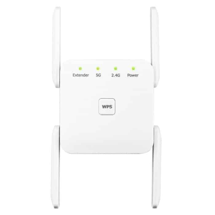 TBD0604303401.jpg 1200 Mbit/s 2,4 G/5 G WiFi Extender Booster Repeater unterstützt Ethernet-Port, White EU Plug, White US Plug, White UK Plug, Black EU Plug, Black US Plug, Black UK Plug – Bild 1