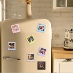 Für Polaroid quadratische Fotorahmen, magnetische Bausteine, zusammengebauter Kühlschrankmagnet