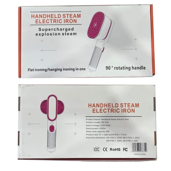 1000 W, 60 ml Wassertank, tragbarer Dampfglätter mit drehbarer Bügelplatte, 220V EU Plug, 110V US Plug – Bild 12