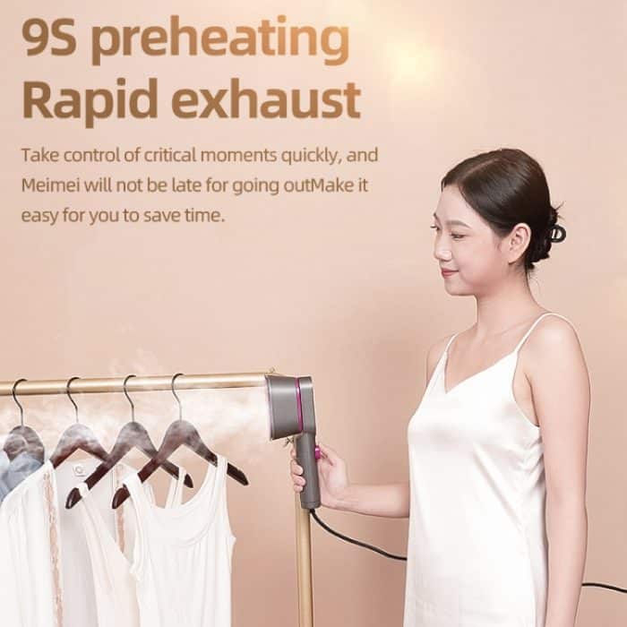 1000 W, 60 ml Wassertank, tragbarer Dampfglätter mit drehbarer Bügelplatte, 220V EU Plug, 110V US Plug – Bild 7