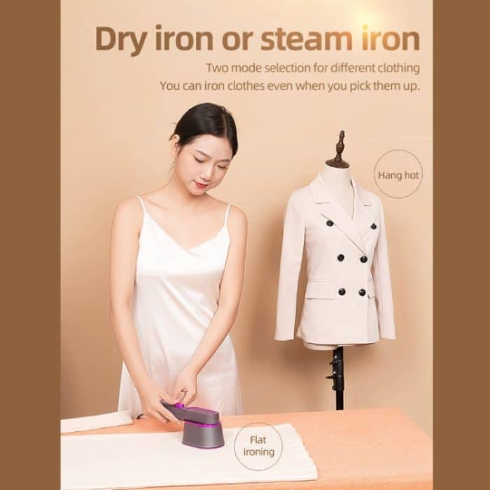 1000 W, 60 ml Wassertank, tragbarer Dampfglätter mit drehbarer Bügelplatte, 220V EU Plug, 110V US Plug – Bild 8