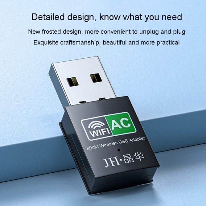 Dual-Band Wireless Netzwerkkarte Computer Externer 2,4G/5G USB WiFi Empfänger Sender, 150M, 600M – Bild 6