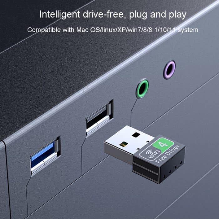 Dual-Band Wireless Netzwerkkarte Computer Externer 2,4G/5G USB WiFi Empfänger Sender, 150M, 600M – Bild 10