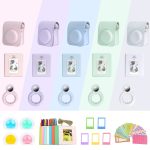 Für Polaroid Mini12 7 in 1 Fotoalbum Aufkleber Fotorahmen Kameratasche, Green, White, Blue, Pink, Purple – Bild 2