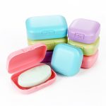 Tragbare Seifenkiste für Reisen mit Deckel und verschließbarer Seifenkiste, Farbe, zufällige Lieferung, Large, Small – Bild 7