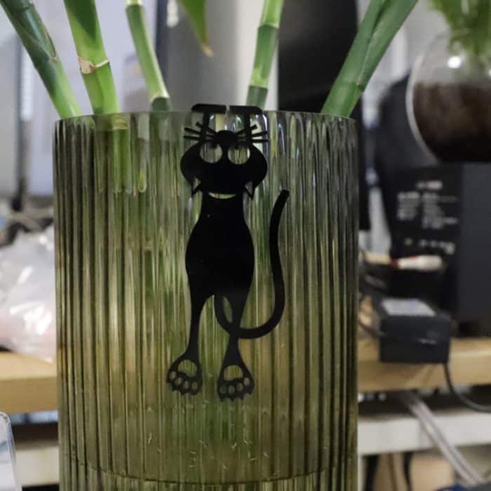 Hohle Acryl-Kätzchen-Lesezeichen-Etikettenkarte – Bild 5