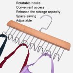 Hölzerner Sling Hanger Dessous Weste Krawatte Organizer Haushalt Wave Drying Racks – Bild 4