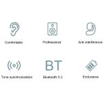 D6 OWS Ohrmontierte ENC-Rauschunterdrückung, kabellose Bluetooth 5.2-Kopfhörer, Black without Accessories, White without Accessories, Black Bag with Accessories, White Bag with Accessories – Bild 3