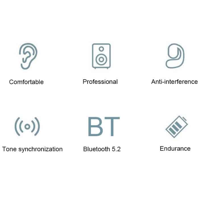 D6 OWS Ohrmontierte ENC-Rauschunterdrückung, kabellose Bluetooth 5.2-Kopfhörer, Black without Accessories, White without Accessories, Black Bag with Accessories, White Bag with Accessories – Bild 3