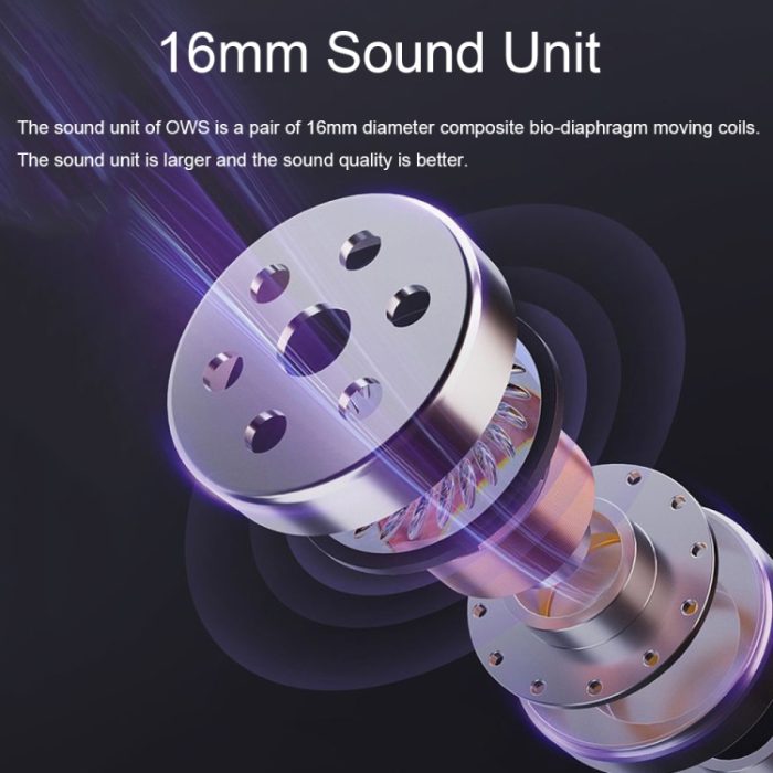 D6 OWS Ohrmontierte ENC-Rauschunterdrückung, kabellose Bluetooth 5.2-Kopfhörer, Black without Accessories, White without Accessories, Black Bag with Accessories, White Bag with Accessories – Bild 6