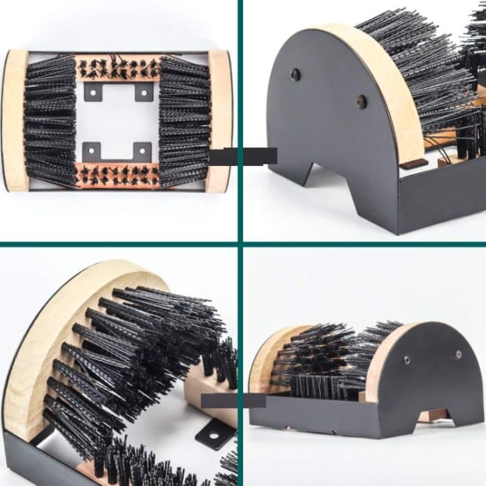 Nylon-Seiden-Stiefelbürste, Outdoor-Schuhreiniger und Schaberbürste – Bild 4