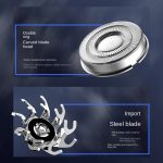 Doppelkopf-Mini-Magnetrasierer Tragbarer Herren-Elektrorasierer – Bild 5