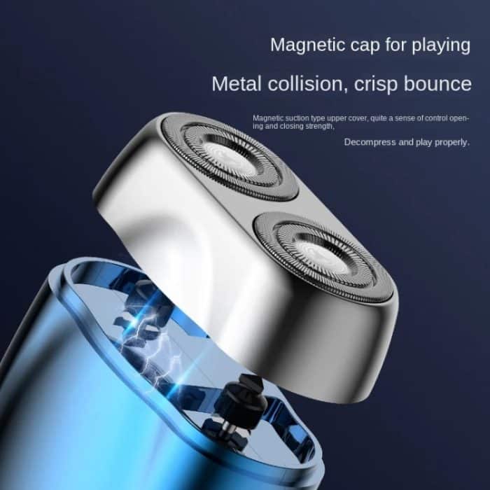 Doppelkopf-Mini-Magnetrasierer Tragbarer Herren-Elektrorasierer – Bild 6