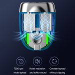 Doppelkopf-Mini-Magnetrasierer Tragbarer Herren-Elektrorasierer – Bild 7