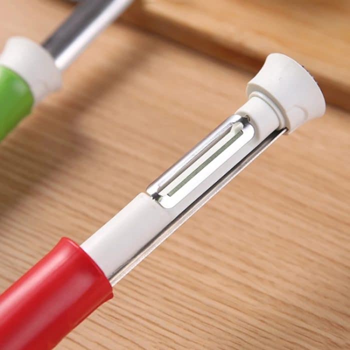 2-in-1-Obstschäl- und Kernpumpwerkzeug, Gemüseentkerner aus Edelstahl – Bild 5