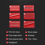 Kacheeg Multifunktionaler Gemüsehacker für die Küche, zum Schrubben und Zerkleinern von Schneidutensilien, 3 In 1, 6 In 1 – Bild 3