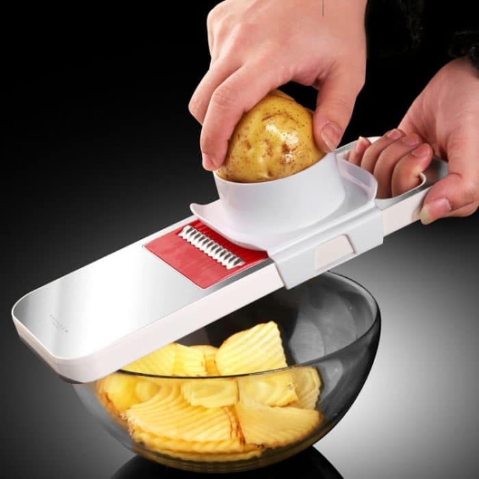 Kacheeg Multifunktionaler Gemüsehacker für die Küche, zum Schrubben und Zerkleinern von Schneidutensilien, 3 In 1, 6 In 1 – Bild 9