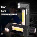 XPG+COB Rot-Weiß-Licht USB wiederaufladbare faltbare Taschenlampe mit starkem Licht, 3189A Large, 3189B Small With Headlight Belt – Bild 10
