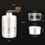 Kacheeg Small Home Ice Shaving Machine Handgekurbelter Eisbrecher, Ice Shaver+Frozen Mold – Bild 2