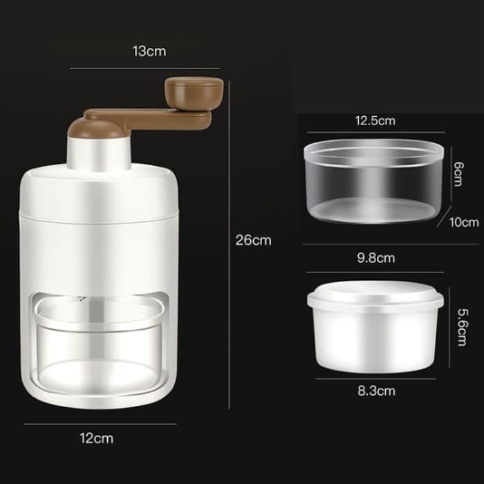 Kacheeg Small Home Ice Shaving Machine Handgekurbelter Eisbrecher, Ice Shaver+Frozen Mold – Bild 2