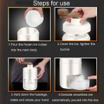 Kacheeg Small Home Ice Shaving Machine Handgekurbelter Eisbrecher, Ice Shaver+Frozen Mold – Bild 9