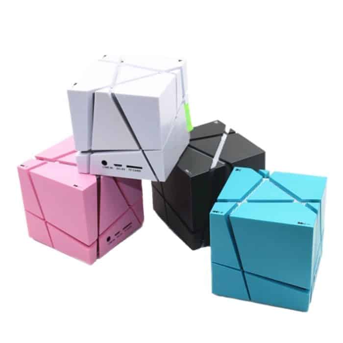 Qone Cube Shape AI Smart sprachgesteuerter Bluetooth-Lautsprecher RGB-Licht Mini Wireless Audio, AI Voice-Controlled (Black), AI Voice-Controlled (White), AI Voice-Controlled (Blue), AI Voice-Controlled (Pink) – Bild 2