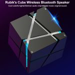 Qone Cube Shape AI Smart sprachgesteuerter Bluetooth-Lautsprecher RGB-Licht Mini Wireless Audio, AI Voice-Controlled (Black), AI Voice-Controlled (White), AI Voice-Controlled (Blue), AI Voice-Controlled (Pink) – Bild 7