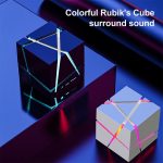 Qone Cube Shape AI Smart sprachgesteuerter Bluetooth-Lautsprecher RGB-Licht Mini Wireless Audio, AI Voice-Controlled (Black), AI Voice-Controlled (White), AI Voice-Controlled (Blue), AI Voice-Controlled (Pink) – Bild 9