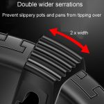 Kacheeg Haushalt Gasherd Sammeln Feuer Energiesparende Abdeckung Küche Rutschfeste Windschutzscheibe, Four-Jawed, Five-Jawed – Bild 5