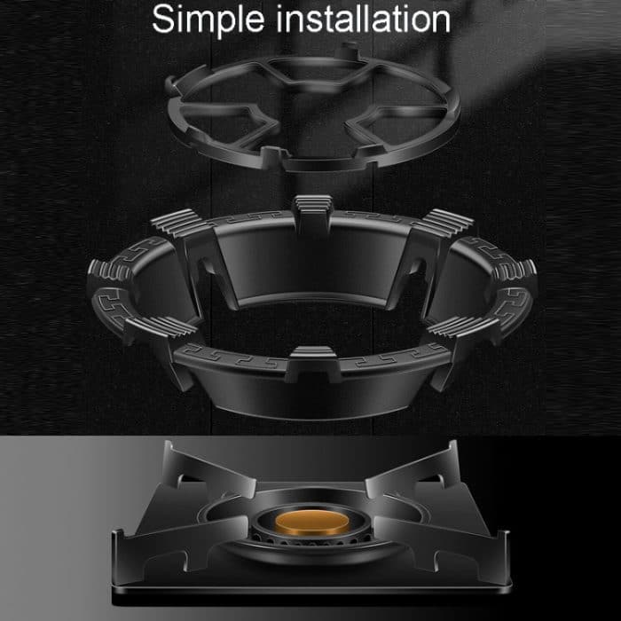 Kacheeg Haushalt Gasherd Sammeln Feuer Energiesparende Abdeckung Küche Rutschfeste Windschutzscheibe, Four-Jawed, Five-Jawed – Bild 7