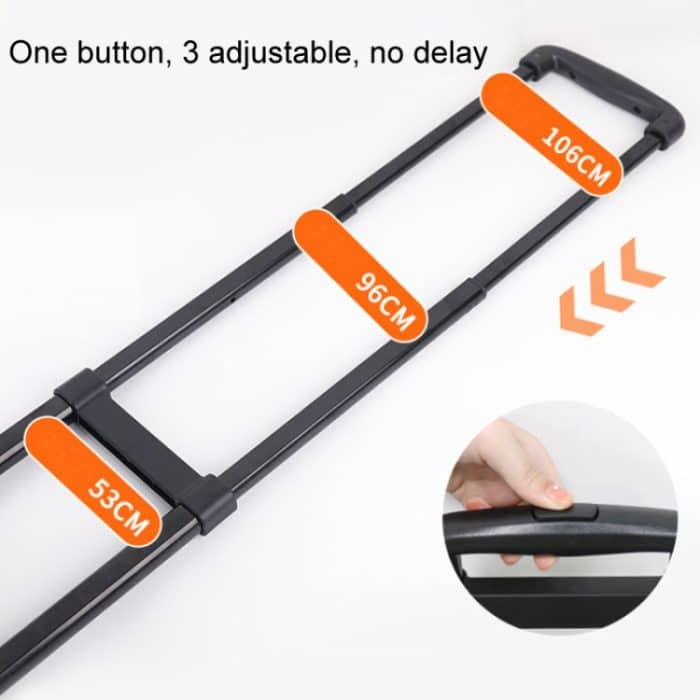 Zusammenklappbarer Handwagen, tragbarer Schildkrötenwagen zur Gepäckabwicklung – Bild 5