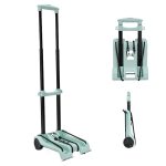 Zusammenklappbarer Anhänger für den Güterumschlag, Einkaufswagen für den Haushalt und den Lebensmitteleinkauf, Green, Black, Black With Bag, Green With Bag