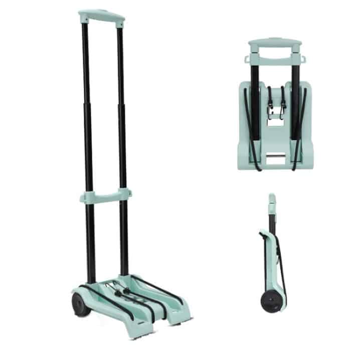 TBD0604349901.jpg Zusammenklappbarer Anhänger für den Güterumschlag, Einkaufswagen für den Haushalt und den Lebensmitteleinkauf, Green, Black, Black With Bag, Green With Bag – Bild 1