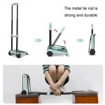 Zusammenklappbarer Anhänger für den Güterumschlag, Einkaufswagen für den Haushalt und den Lebensmitteleinkauf, Green, Black, Black With Bag, Green With Bag – Bild 2