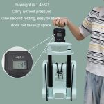 Zusammenklappbarer Anhänger für den Güterumschlag, Einkaufswagen für den Haushalt und den Lebensmitteleinkauf, Green, Black, Black With Bag, Green With Bag – Bild 5