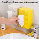 Multifunktionale Cartoon-Baustein-Taschentuch-Aufbewahrungsbox, Wohnzimmer-Couchtisch-Dekoration, Yellow, Blue, Green, Red, Black, White – Bild 7