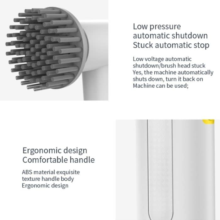 Multifunktionale tragbare kabellose elektrische Reinigungsbürste – Bild 4