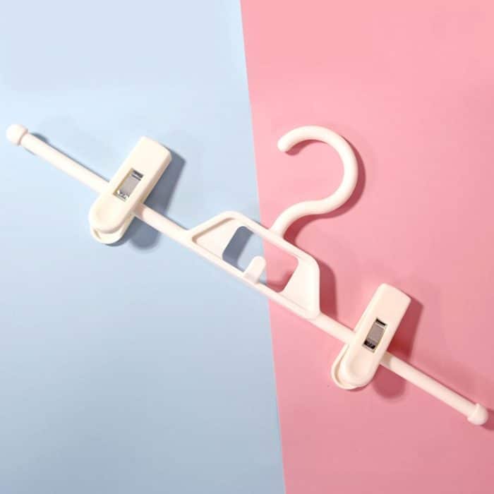 360 Grad drehbarer, rutschfester, multifunktionaler Kleiderbügel für Zuhause, Kleiderschrank, spurloser Hosen-Aufhängeclip – Bild 1