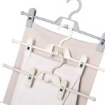 360 Grad drehbarer, rutschfester, multifunktionaler Kleiderbügel für Zuhause, Kleiderschrank, spurloser Hosen-Aufhängeclip – Bild 3