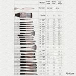 ZHU TING 24 Stück/Set Nylonborsten-Pinsel-Set, Malerei, Aquarellpinsel mit Stoffbeutel – Bild 9